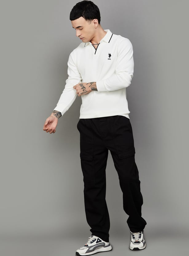 US POLO ASSN Solid Regular Polo T-shirt