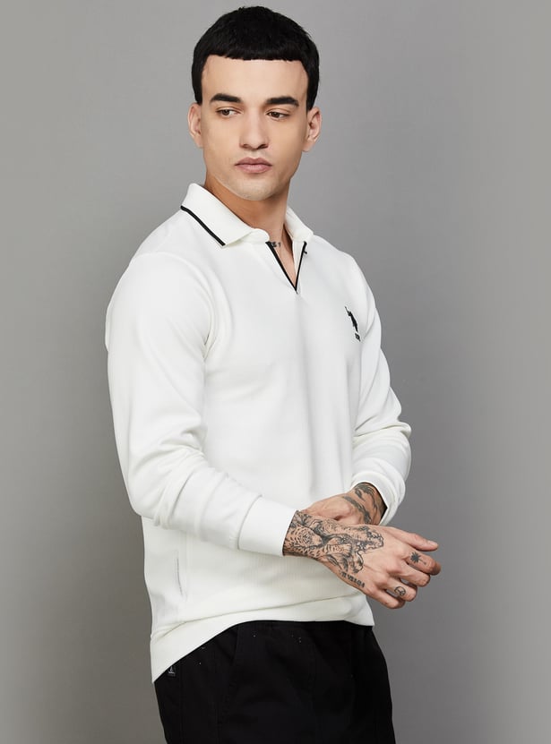 US POLO ASSN Solid Regular Polo T-shirt