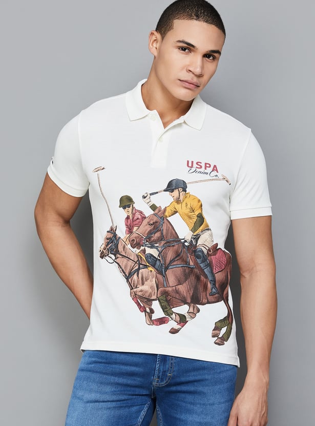 US POLO ASSN Printed Polo T-shirt