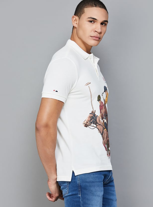US POLO ASSN Printed Polo T-shirt