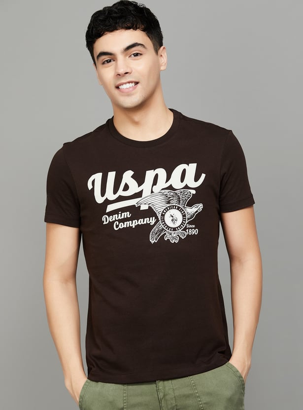 US POLO ASSN Brand Print Slim T-shirt