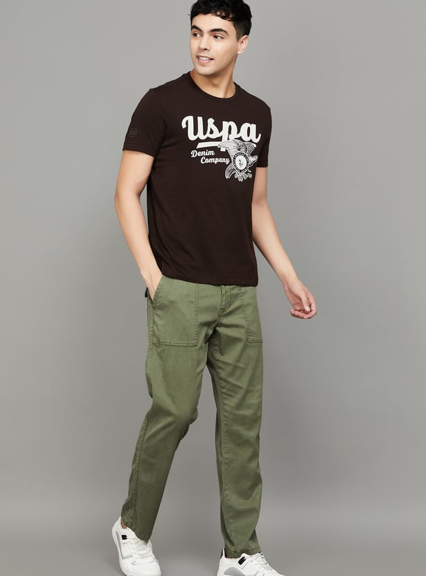 US POLO ASSN Brand Print Slim T-shirt