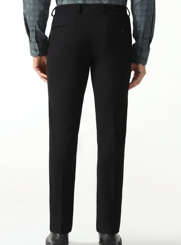 BLACKBERRYS Solid B-95 Formal Trousers (Slim Comfort)