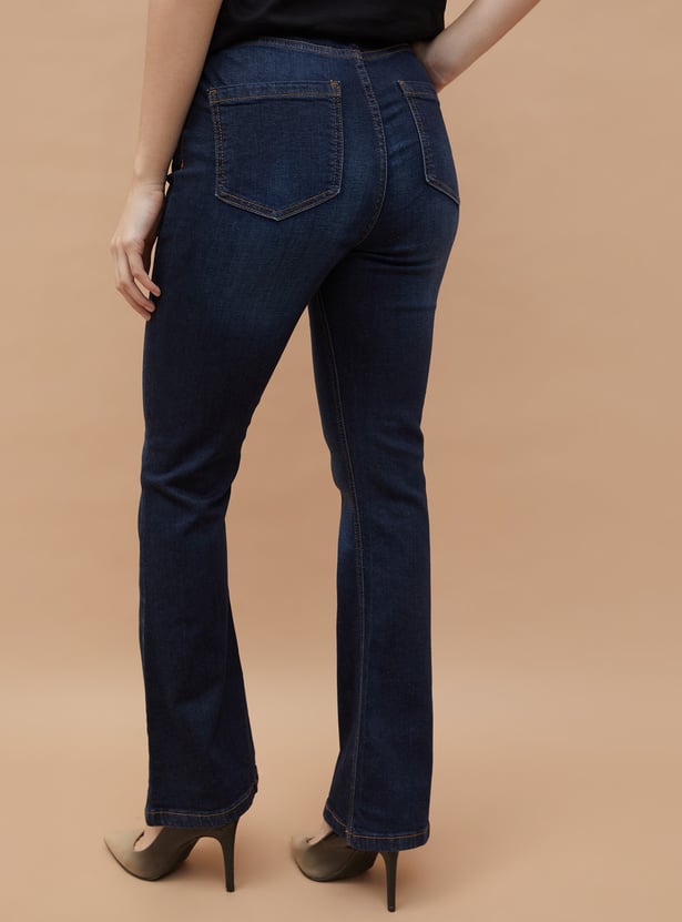 FAME FOREVER Dark Wash Boot Cut Jeans