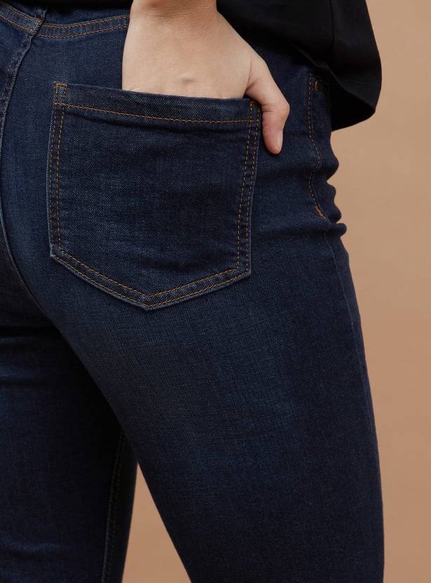 FAME FOREVER Dark Wash Boot Cut Jeans
