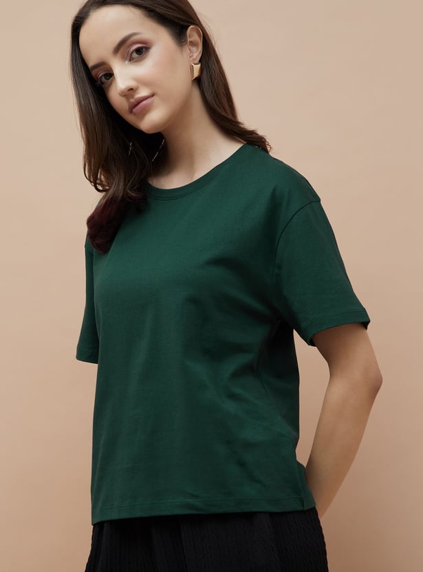 FAME FOREVER Solid T-shirt