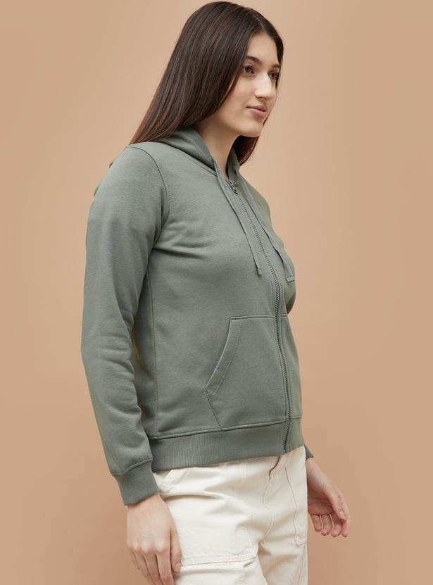 FAME FOREVER Solid Hooded Sweatshirt