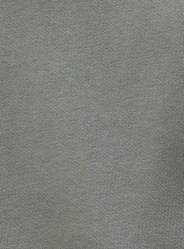 FAME FOREVER Solid Hooded Sweatshirt