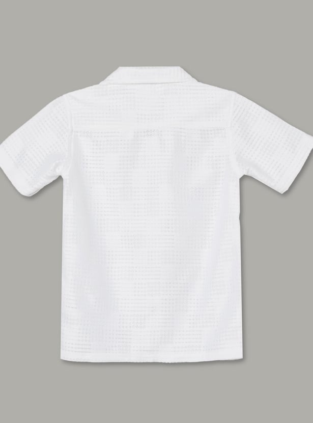 FAME FOREVER Boys Textured Shirt