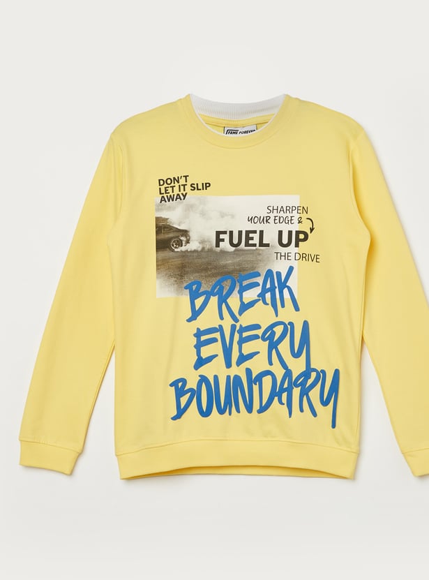 FAME FOREVER Boys Graphic Print Sweatshirt