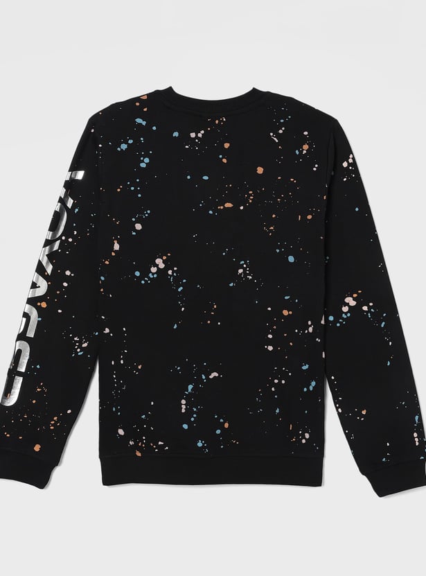 FAME FOREVER Boys Paint Splattered Sweatshirt