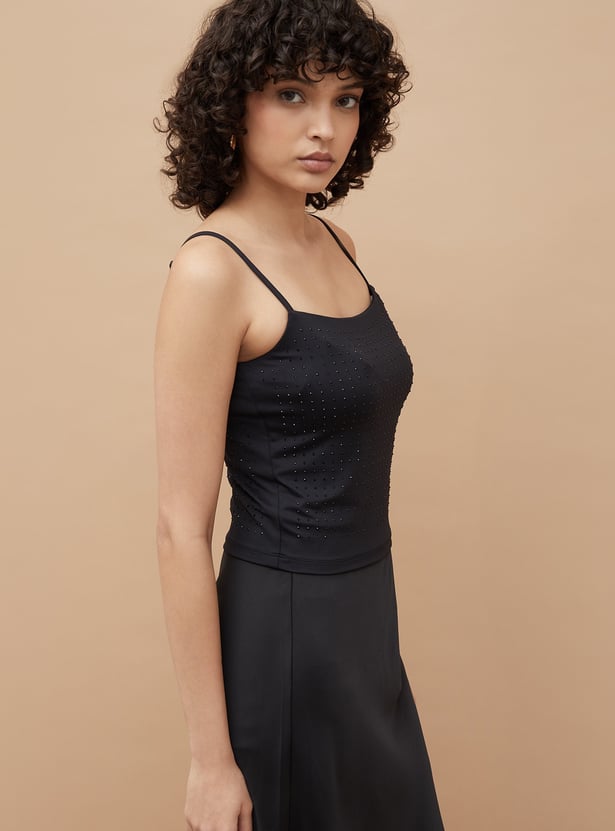 GINGER Embellished Crop Top