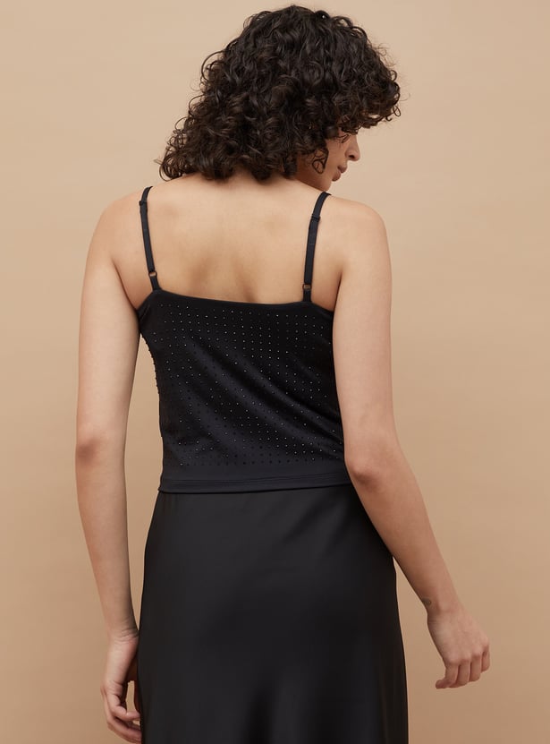 GINGER Embellished Crop Top
