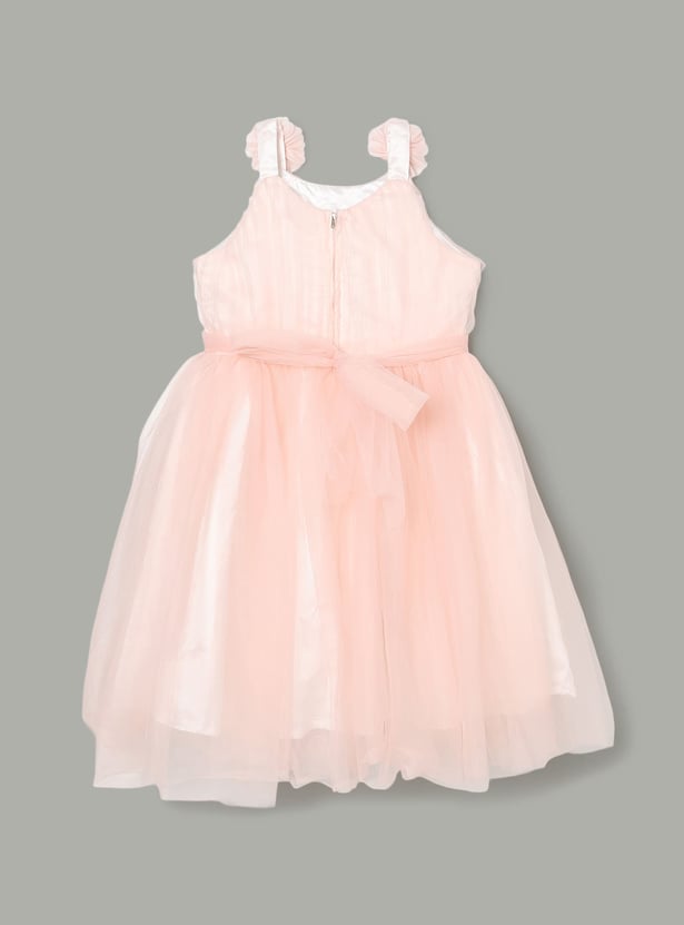 PEPPERMINT Girls Floral Applique A-line Dress