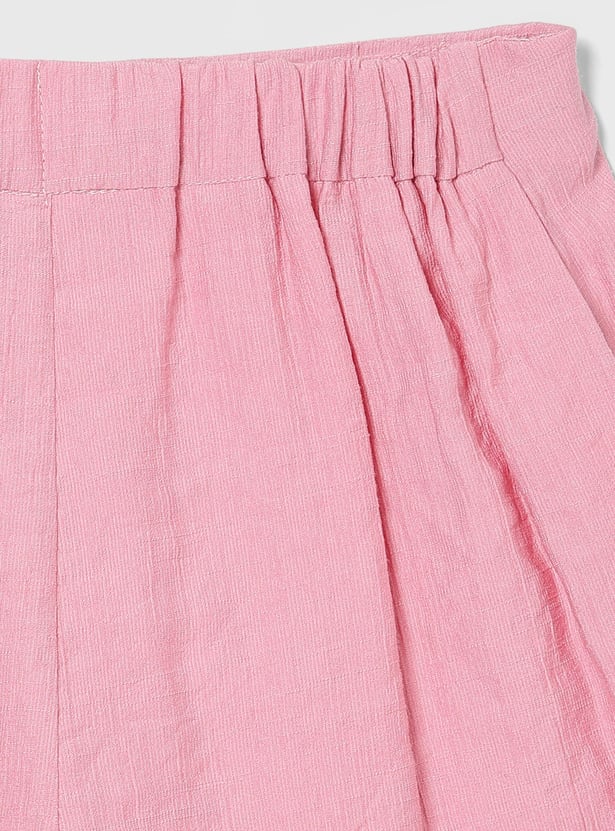 PEPPERMINT Girls Bow-Detailed Top with Skort