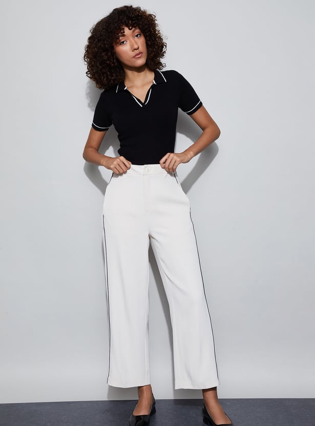 CODE Striped Trousers