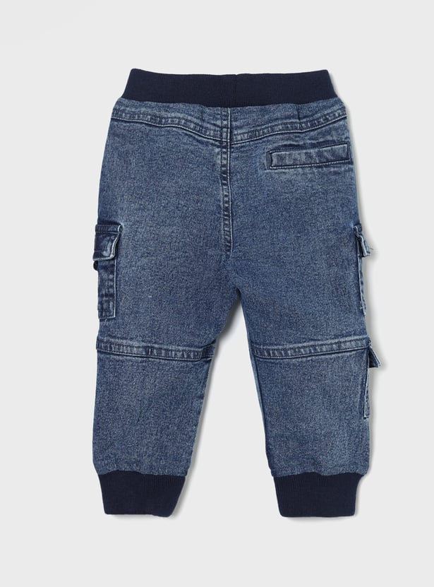 JUNIORS Boys The Lion King Appliqued Denim Joggers