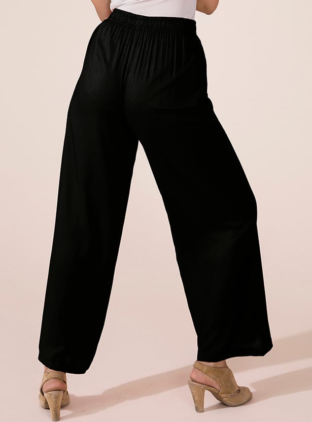 GO COLORS Solid Palazzos