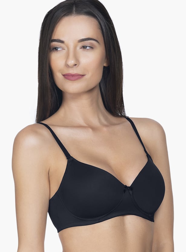 AMANTE Solid Padded Non Wired T-shirt Bra