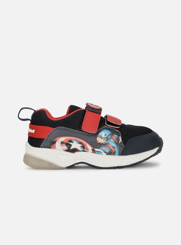 BATA Boys Captain America Print Sneakers