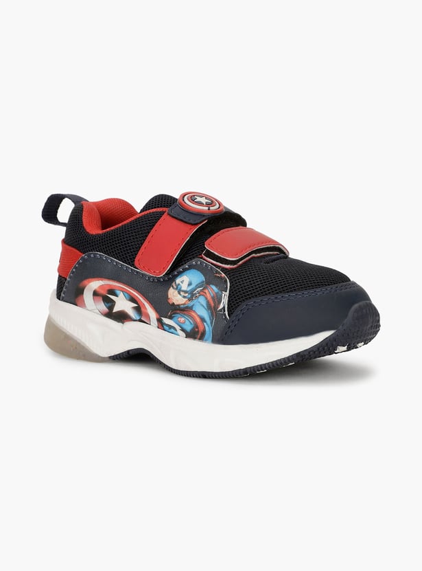 BATA Boys Captain America Print Sneakers