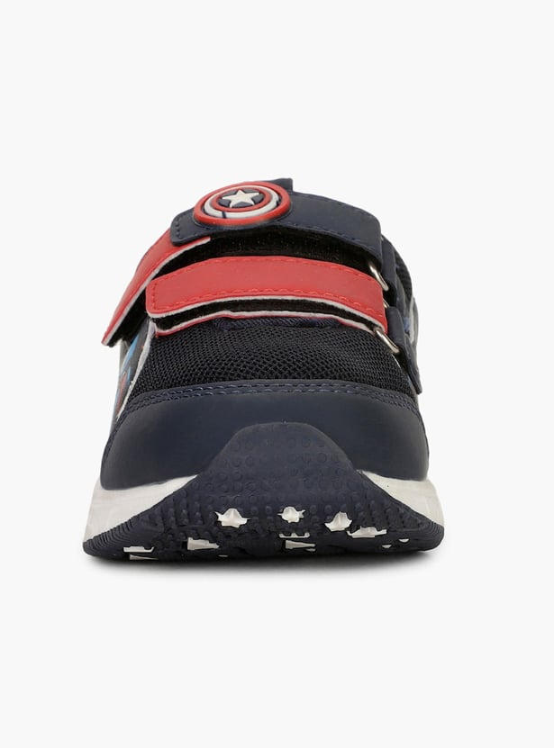BATA Boys Captain America Print Sneakers