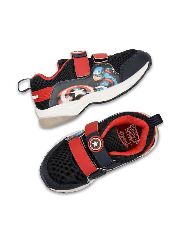 BATA Boys Captain America Print Sneakers