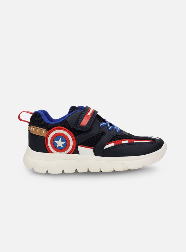BATA Boys Bubblegummers Disney Captain America Sneakers