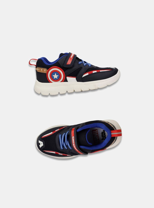 BATA Boys Bubblegummers Disney Captain America Sneakers