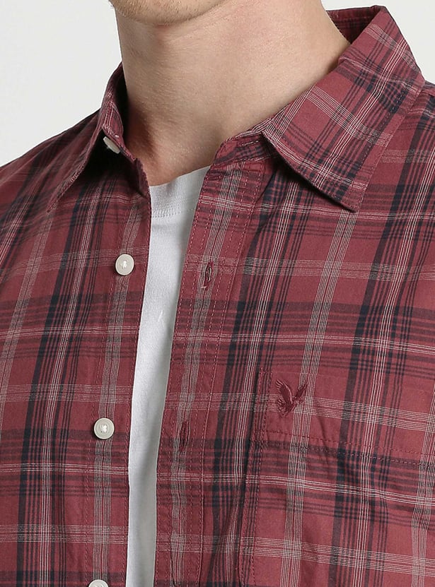 AMERICAN EAGLE Checked Regular Fit Shirt