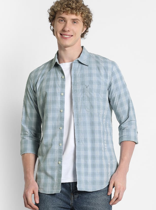 AMERICAN EAGLE Checked Regular Fit Shirt