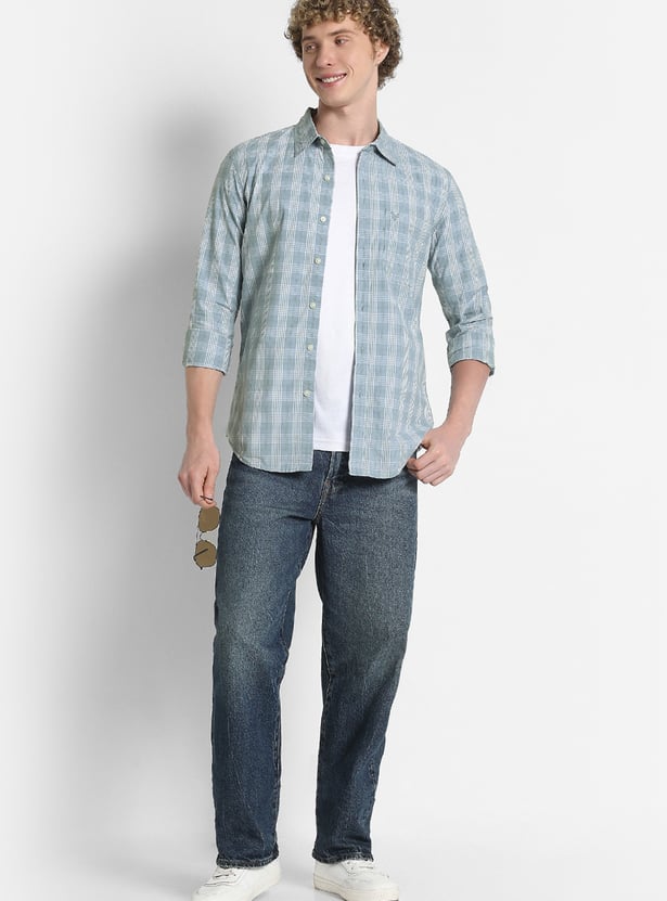 AMERICAN EAGLE Checked Regular Fit Shirt