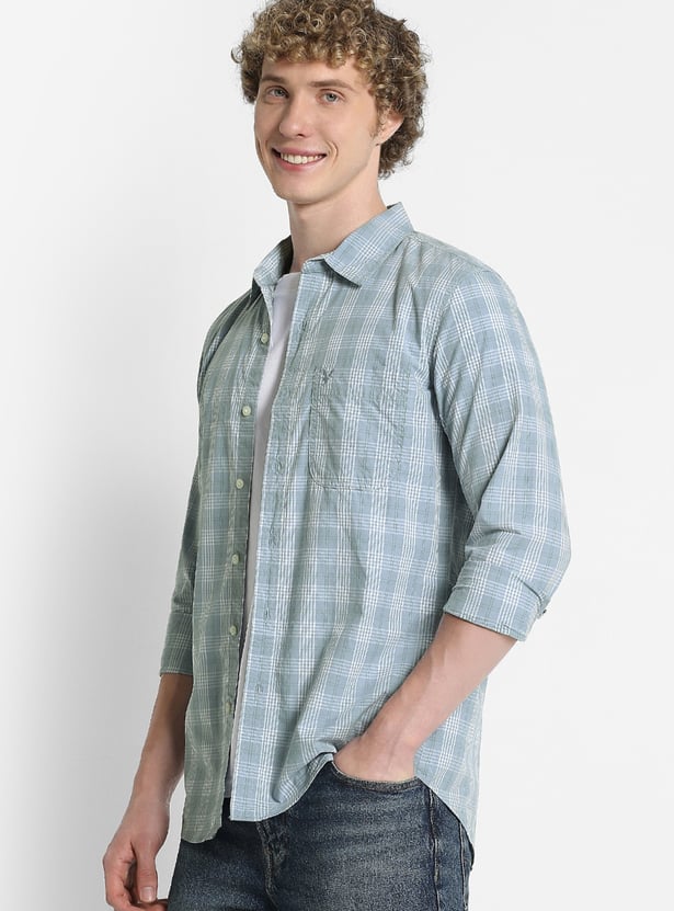 AMERICAN EAGLE Checked Regular Fit Shirt