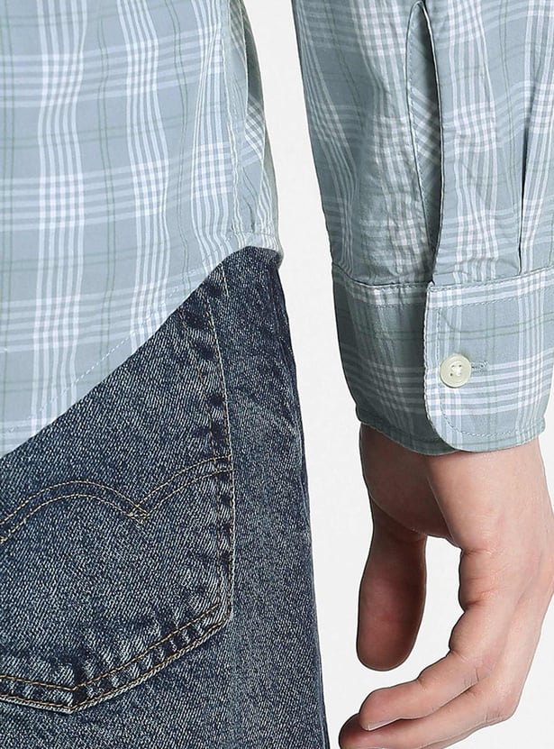 AMERICAN EAGLE Checked Regular Fit Shirt