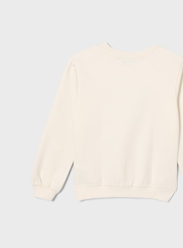 FAME FOREVER Girls Graphic Print Sweatshirt