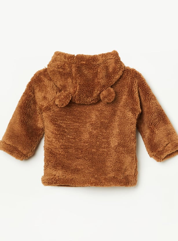 JUNIORS Boys Textured Hooded Sweatshirt