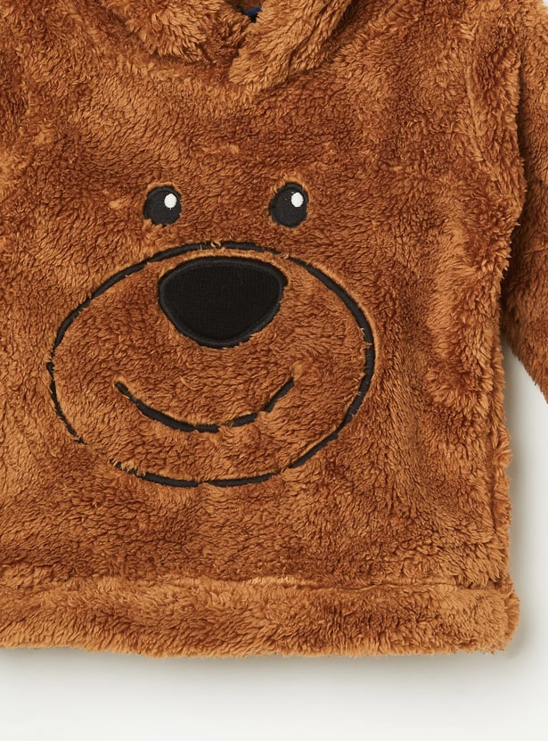 JUNIORS Boys Textured Hooded Sweatshirt