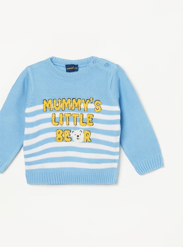 JUNIORS Boys Striped Sweater
