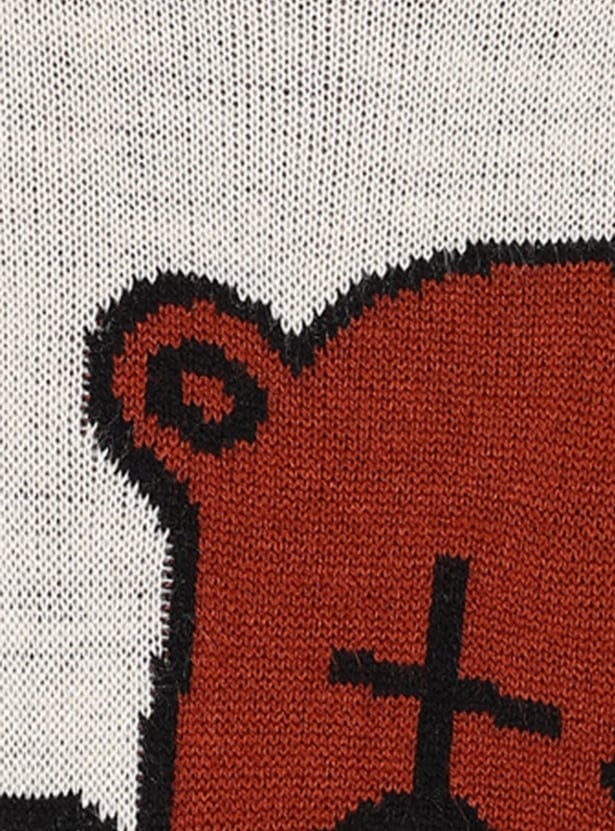 JUNIORS Boys Bears Knit Sweater