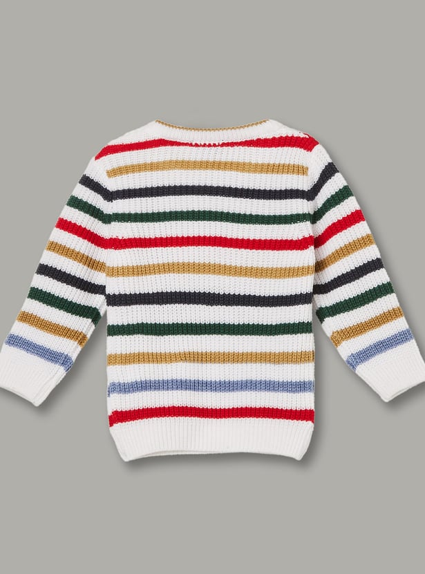 JUNIORS Boys Striped Sweater