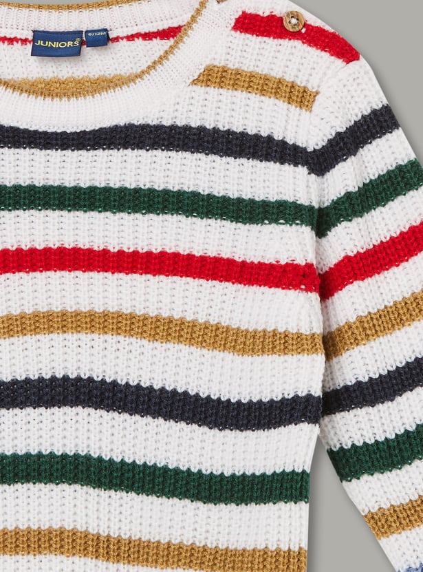 JUNIORS Boys Striped Sweater