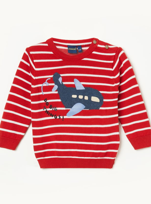 JUNIORS Boys Graphic Knitted Sweater