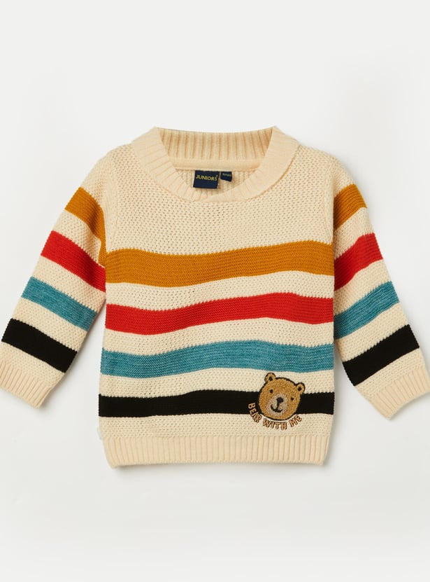 JUNIORS Boys Striped Knit Sweater