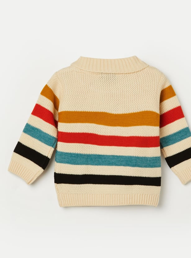 JUNIORS Boys Striped Knit Sweater