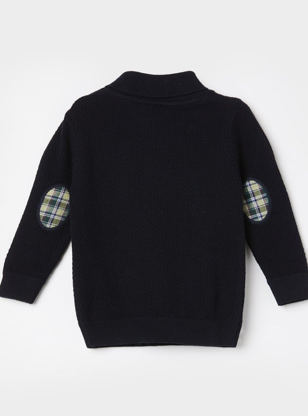 JUNIORS Boys Appliqued Sweater