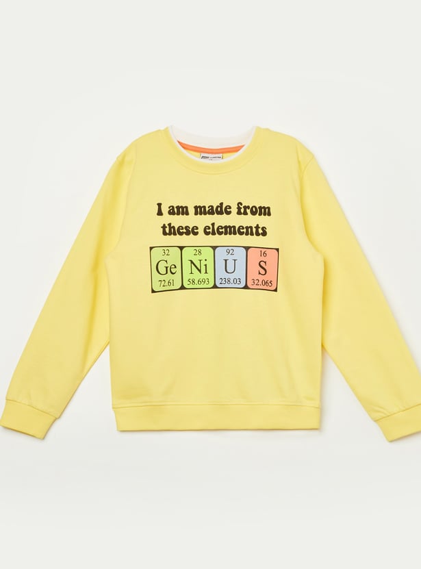FAME FOREVER Boys Graphic Print Sweatshirt