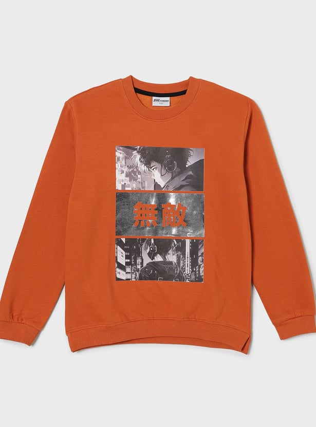 FAME FOREVER Boys Graphic Print Sweatshirt