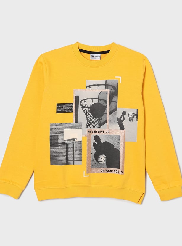 FAME FOREVER Boys Graphic Print Sweatshirt