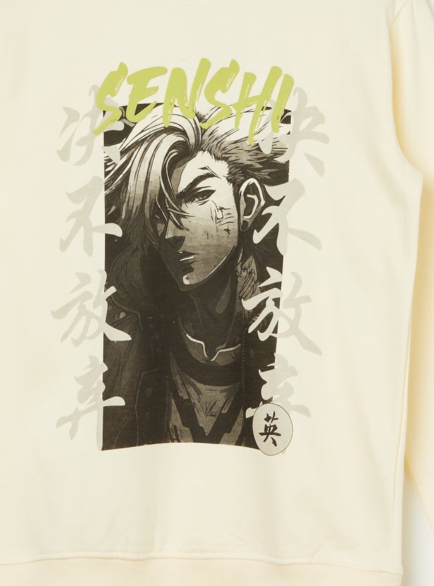 FAME FOREVER Boys Graphic Print Sweatshirt