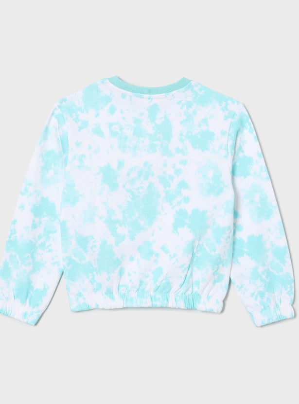 FAME FOREVER Girls Heart Print Sweatshirt